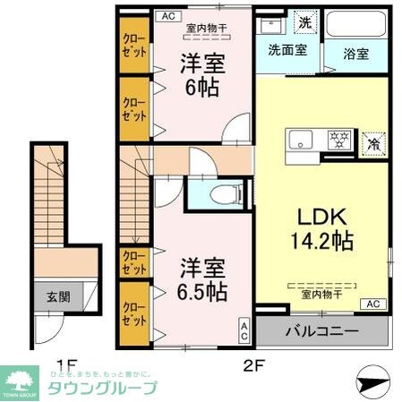 オリエンタルドエル Iの物件間取画像